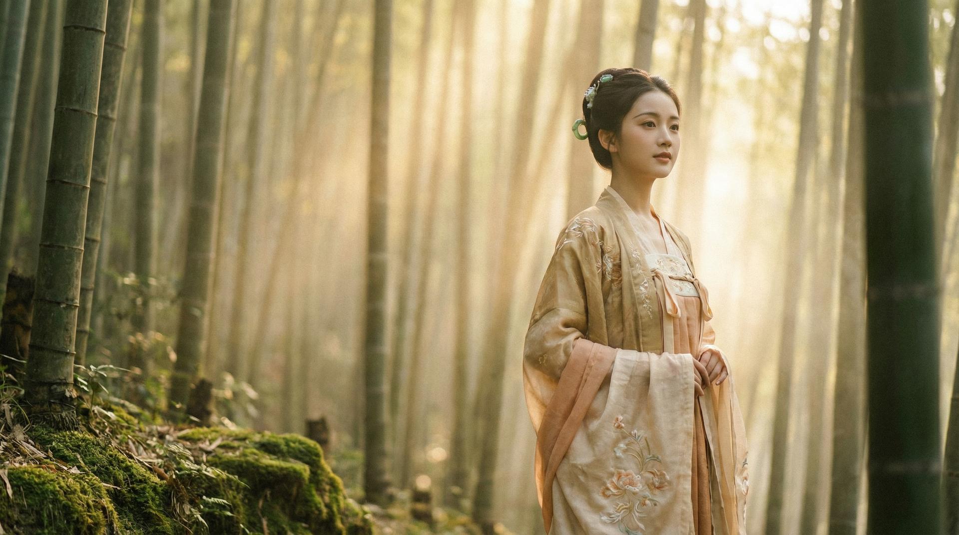 黄色仓库仙逆风格古装美人写真传媒教程